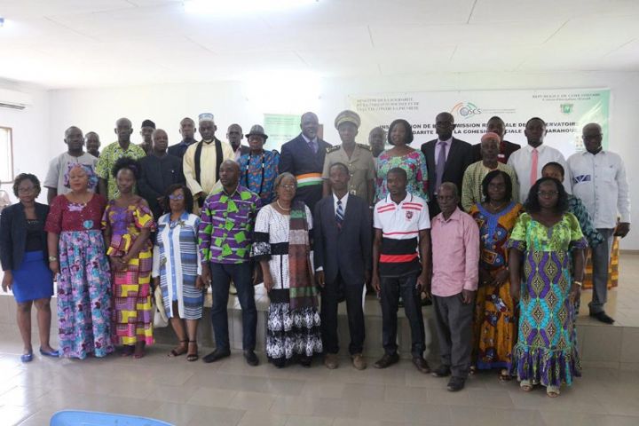 Cohésion sociale : la Commission régionale de l’Observatoire de la solidarité et de la cohésion sociale de la Marahoué installée