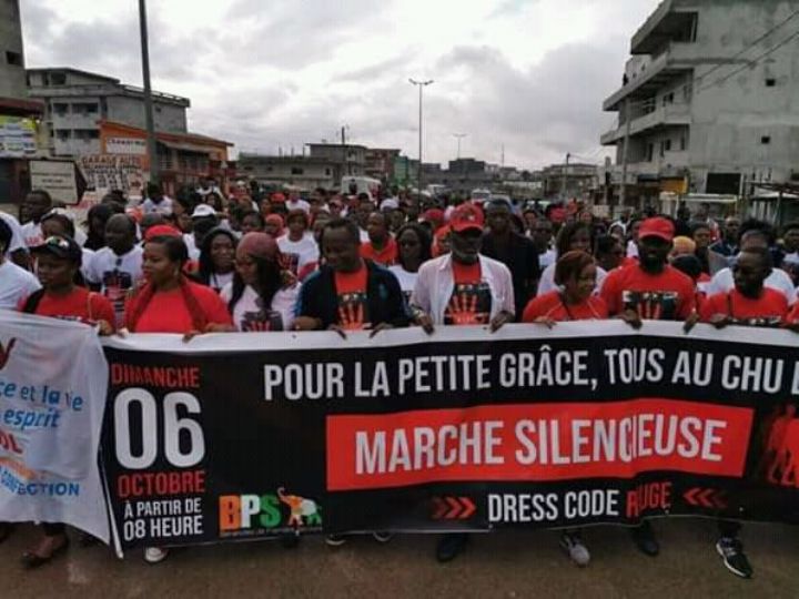 Marche silencieuse à Abidjan contre le viol d`une fillette de 3 ans