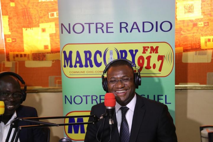 Visite des rédactions : Le Ministre Sidi TOURÉ à Marcory Fm