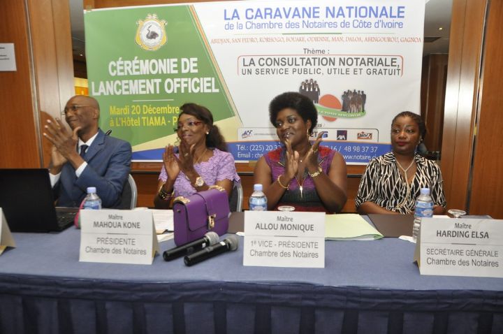 Cérémonie de lancement de la caravane nationale des notaires de Côte d’Ivoire