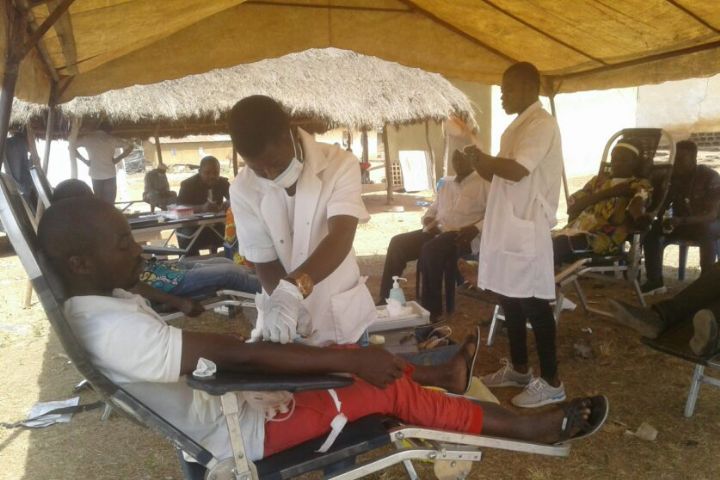 Une opération de don de sang organisée par la mission islamique Ahmaddyya à Nassian