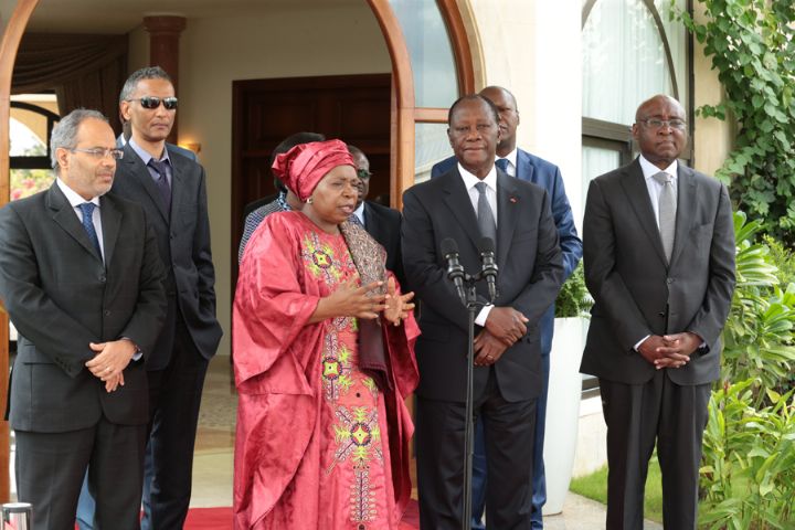 Le virus Ebola au centre d’une rencontre entre Alassane Ouattara et Nkosazana Dlamini-Zuma
