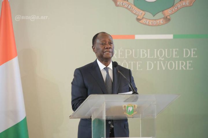 Le Président Alassane Ouattara devant le congrès le 18 juin 2024
