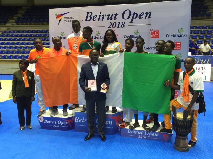 Le Ministre Danho salue la performance des taekwondo-in à l’Open de Beyrouth