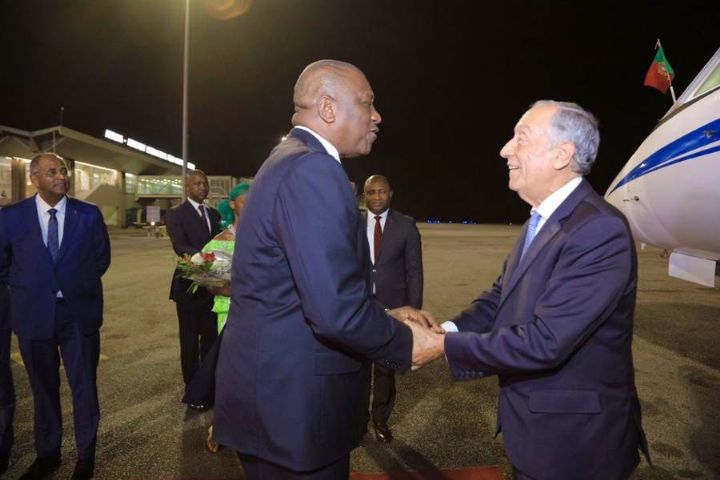 Arrivée à Abidjan du président portugais, Marcelo De Souza