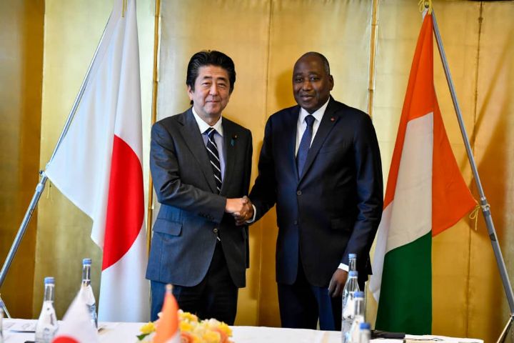 Côte d’Ivoire-Japon : les Premiers Ministres Amadou Gon Coulibaly et Shinzo Abe pour une coopération plus forte