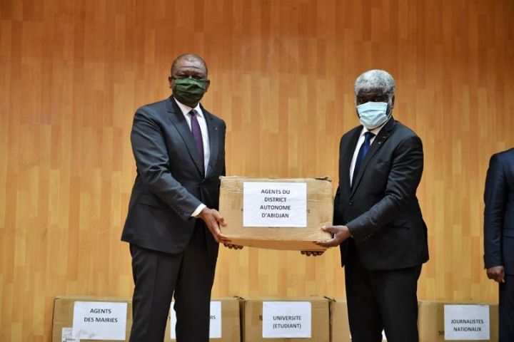 Covid-19 : La distribution des 22 millions de masques aux populations démarre mercredi