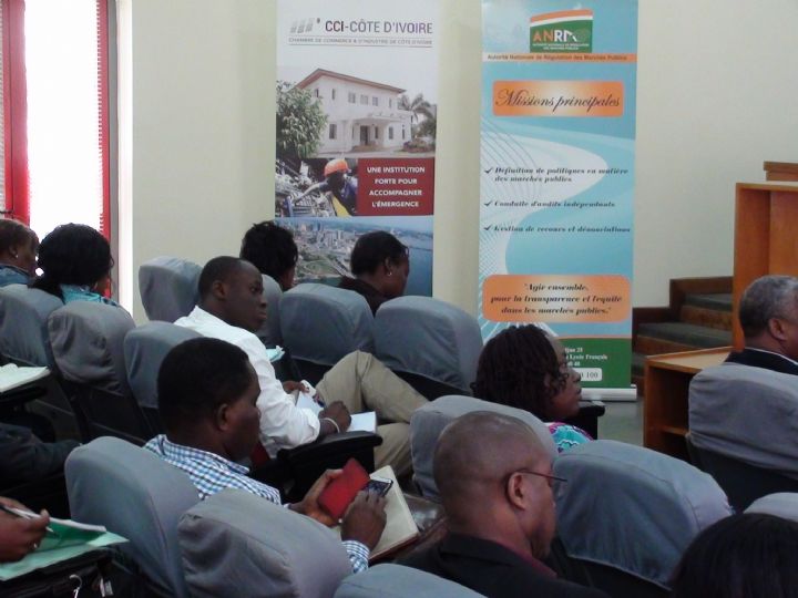 Les PME membres de la chambre de commerce et d’industrie de Côte d’Ivoire (CCI CI) s’approprient les bonnes pratiques pour l’exécution des marchés publics – 22 octobre 2014