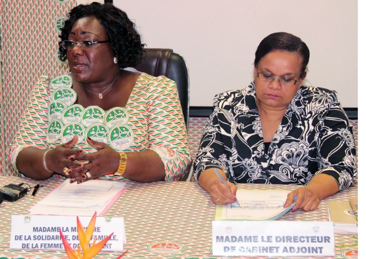 La ministre Anne Désirée Ouloto donne les couleurs de la JIF 2015