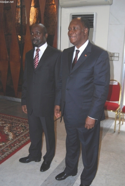 ADO à la prestation de serment de Wodié : “J’entends apporter des modifications à la Constitution …”