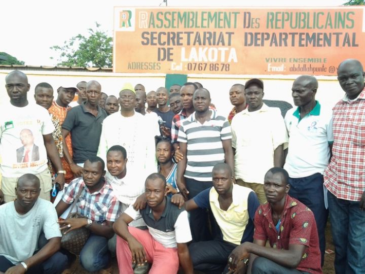 Visite d’Etat dans la région du Béré : le secrétaire départemental du RDR Lakota convoie une forte délégation