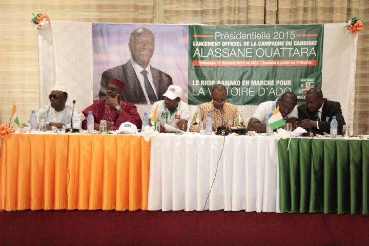 Présidentielle 2015 : le RHDP Bamako lance la campagne électorale au Mali