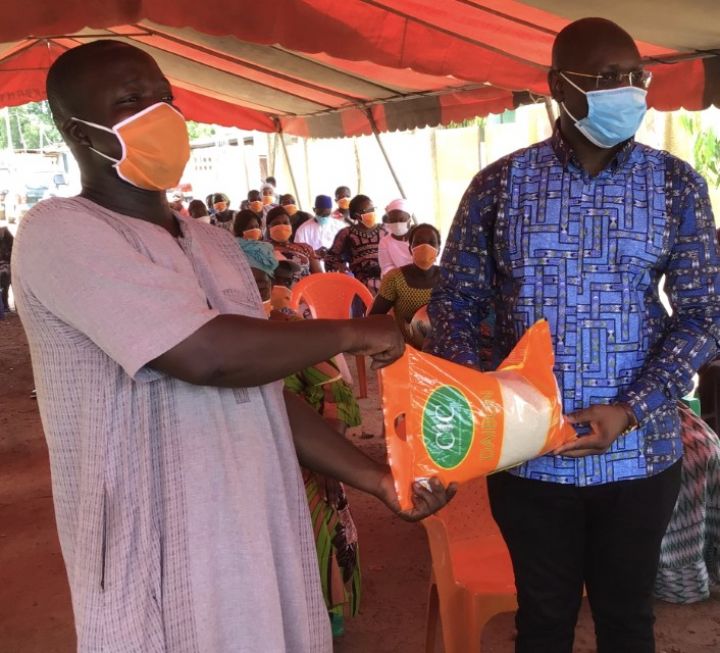 Ramadan 2020: La communauté musulmane de Niakara reçoit un important don de vivres