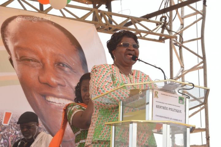 Joséphine Ouattara lors de la rentrée politique du Rfr: « Nous  ne serons point le maillon faible du Rdr »