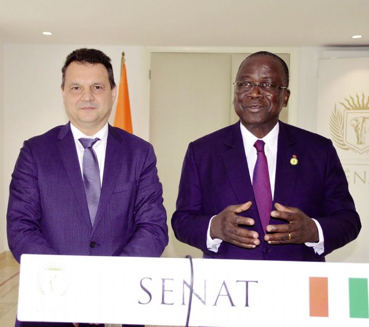 Forum des collectivités décentralisées : Le Coordonnateur des Systèmes des Nations Unies échange avec le président Sénat ivoirien