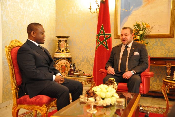 Guillaume SORO reçu en audience par le Roi MOHAMMED VI