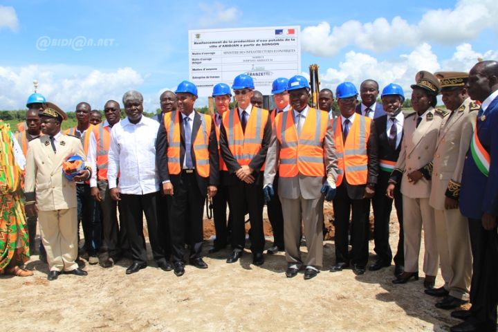 Songon/Adduction en eau potable: le premier ministre lance officiellement les travaux