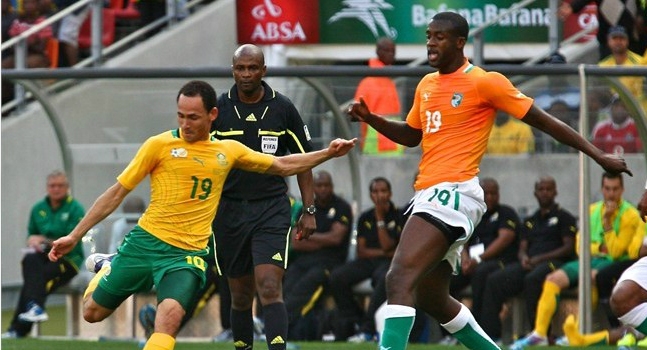 L`Afrique du Sud et la Côte d`Ivoire dos à dos