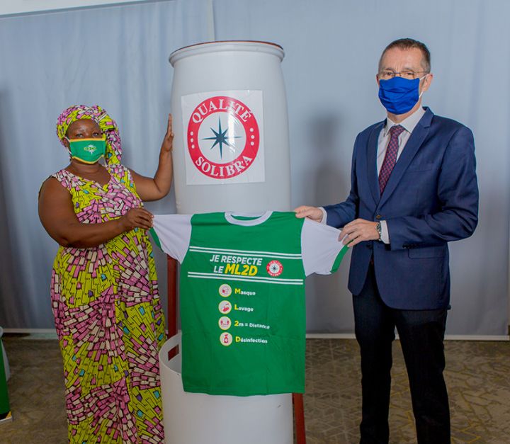 Lutte contre le coronavirus : SOLIBRA offre 26 postes de lavage de mains à la FIMADA