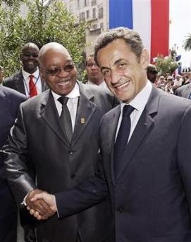 Le président sud-africain échange avec son homologue français avant le rapport du panel