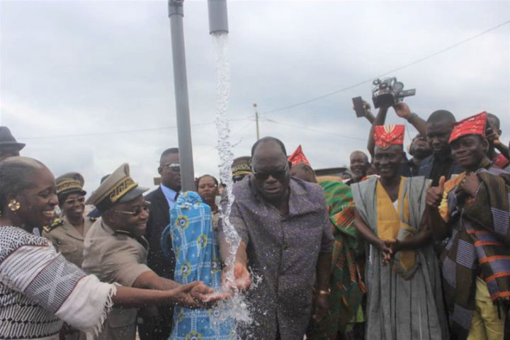 Laurent Tchagba livre trois châteaux d’eau aux populations du Haut-Sassandra