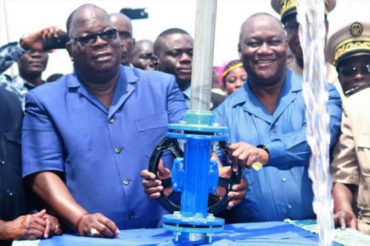 Inauguration d`un château au profit des populations de Pogo