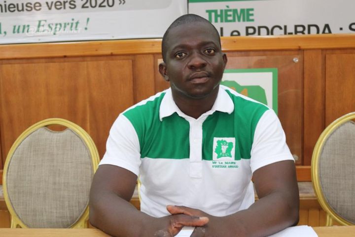 Municipales 2018 à Tiébissou, Yao N’guessan Arnaud, candidat du Pdci), dénonce un hold up et demande l’annulation et la reprise du scrutin pour fraude massive