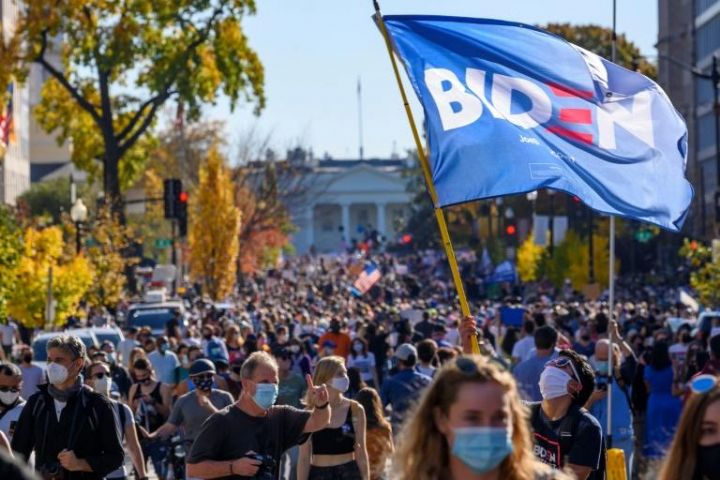 Elections américaines : Liesse et soulagement des partisans de Joe Biden après sa victoire