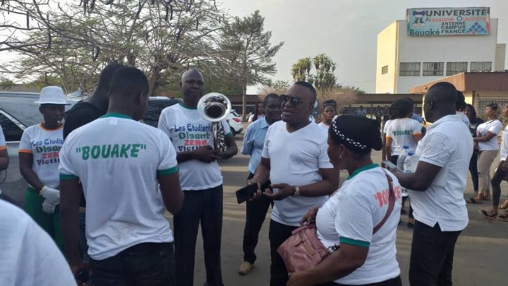 Elections présidentielles : Des jeunes se mobilisent à Bouaké pour le mouvement ‘’Zéro victime en 2020’’