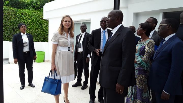 La princesse Sarah Zeid de Jordanie visite le CERFAM d’Abidjan