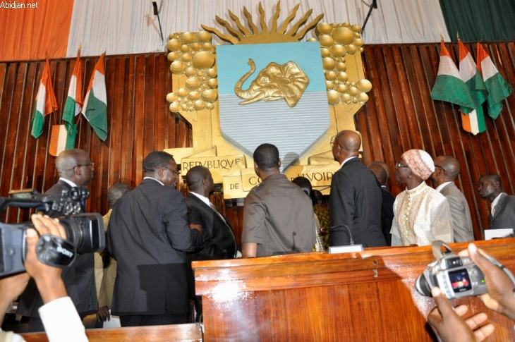 Côte d`Ivoire : le bureau de l`Assemblée nationale et les groupes constitués