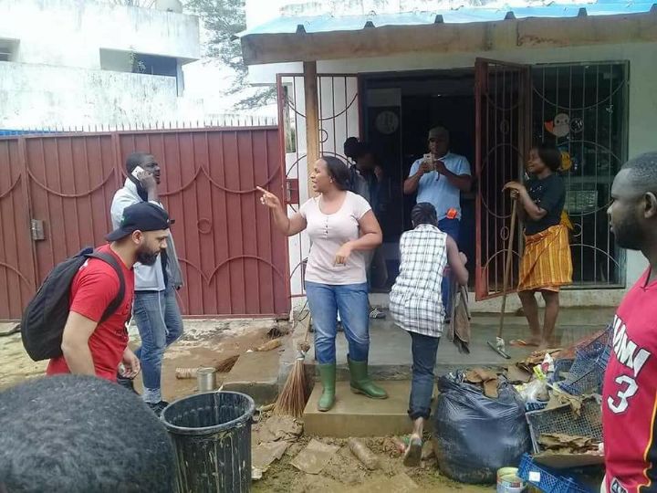 Yasmina Ouégnin au secours des sinistrés de Cocody