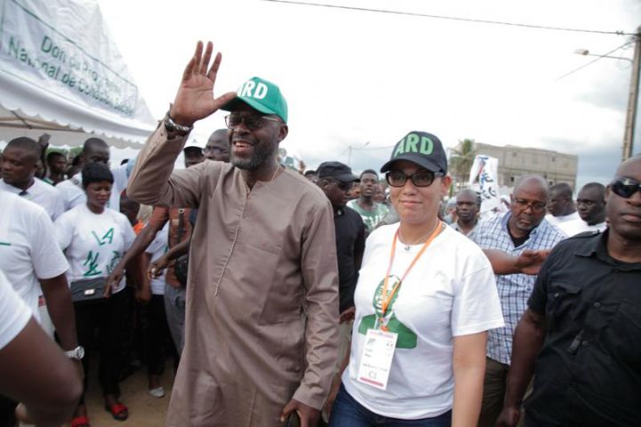 Soubré/Elections régionales Nawa  meeting de fin de campagne :  Alain-Richard Donwahi :  