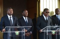 Arrivée à Abidjan des Présidents Faure Gnassingbé et Yayi Boni