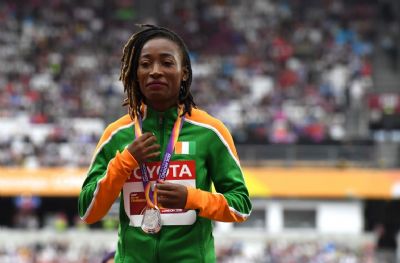 Après sa brillante performance aux mondiaux d’athlétisme, Ta Lou reçoit les félicitations du président Ouattara