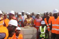 Pose de la première pierre du Centre de Formation aux métiers de valorisation des déchets de la commune de Bouaké