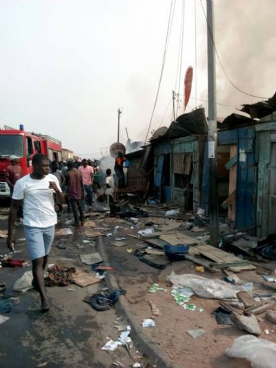 Côte d’Ivoire / Une partie du marché de Yamoussoukro ravagée par le feu