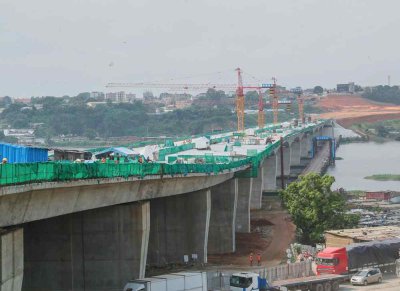 4e pont d'Abidjan : un taux d'avancement des travaux de 80%, selon le ministre Amédé Koffi Kouakou