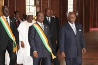 Le Chef de l’Etat, S.E.M. Alassane Ouattara a assisté à Yamoussoukro à la cérémonie d’ouverture de la 1ère Session ordinaire de la nouvelle Assemblée Nationale