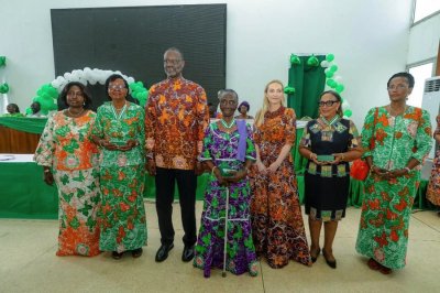 Journée internationale des Droits de la femme: Me Linda Diplo et les femmes de l’UFPDCI communient avec le Président Tidjane Thiam