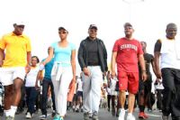 Infrastructures routières: Le pont HKB ouvert à la circulation depuis hier/Patrick Achi, Alain Lobognon…découvrent l’ouvrage à pied