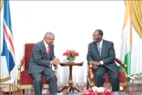 Audience du président Ouattara : Le Chef de l’Etat échange avec le Premier Ministre du Cap Vert