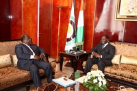 Audiences du chef de l`Etat: Le Président Alassane Ouattara a reçu le Président de la Commission Dialogue-Vérité-Réconciliation, le Premier Ministre et l’Ambassadeur de Guinée en Côte d’Ivoire