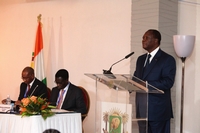 Activités du chef de l’Etat: le Président Alassane Ouattara a participé mardi, à la table ronde des bailleurs de fonds et accordé d`importantes audiences au palais