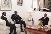 Après leur libération / Alassane Ouattara aux dirigeants renversés de la Guinée-Bissau :	 ‘’Nous sommes contents que vous soyez sortis de ce bourbier’’