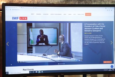 Le Chef de l’Etat a pris part à une Conférence virtuelle du FMI