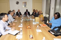 Un chocolatier turc chez madame le directeur général du conseil du Café-cacao