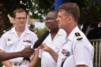 Piraterie maritime: Escale de deux navires de guerre de la marine française à Abidjan