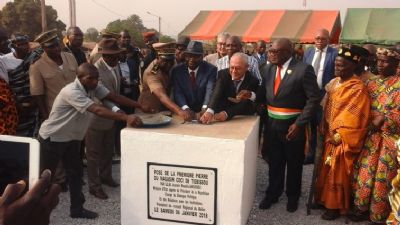 Pose de la première pierre d’un centre commercial à Tiébissou