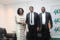 Le Comité Exécutif Régional du Forum de la Société civile de l’Afrique de l’Ouest chez SEM Alain De Souza, Président de la Commission de la CEDEAO